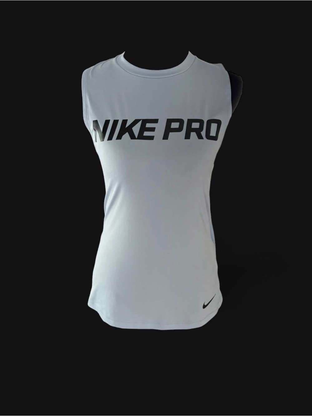 Nike Pro Dri-FIT White Sleeveless Training Tank Top Women’s XS Athletic Gym - Picture 2 of 5